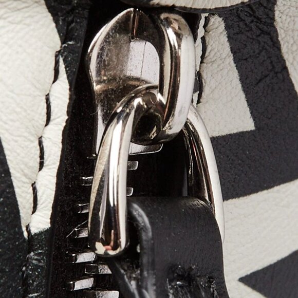 Fendi x Marc Jacobs Black/White Printed Leather Fendigraphy Nano Bag - 7AS089 - Picture 6 of 11